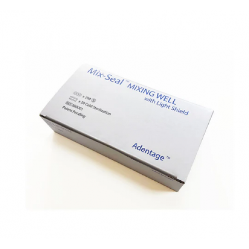 Adentage Mix-Seal Mixing Well with Light Shield 200 pcs/box and 20 pcs Shield Covers. (Standard Package)