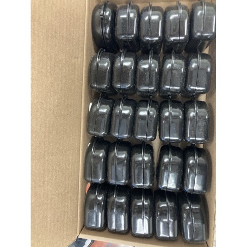 Pearlized Retainer Cases Black (25 ct)