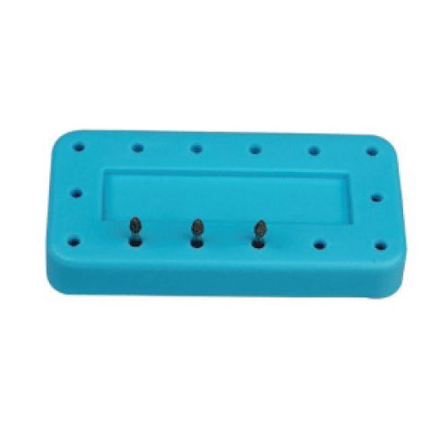 Bur Block 14 Hole Magnetic Teal