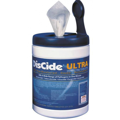 Discide Ultra Wipes Large 160/Can 12/Cs