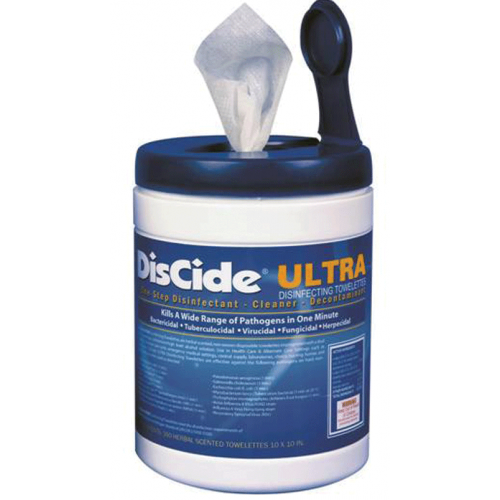 DisCide Ultra Wipes Large 160/Can x 12/Case