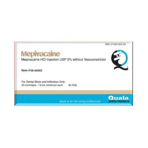 Mepivacaine HCL 3% 50/Bx