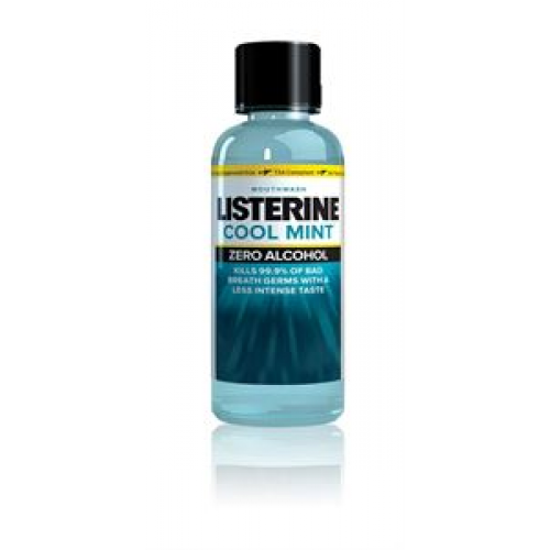 Listerine Zero Mouthwash Clean Mint 3.2oz 24/Case