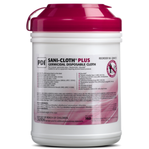 Sani-Cloth Plus Large 6"X6.75 160/Pk