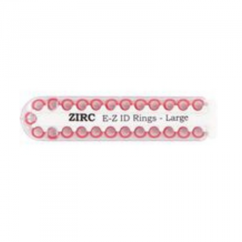 EZ-ID Instrument Rings Large Red 25/Pk