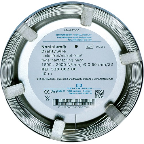 Noninium® Wire On Coils, Round, Nickel Free* Stainless Steel - 1 piece
