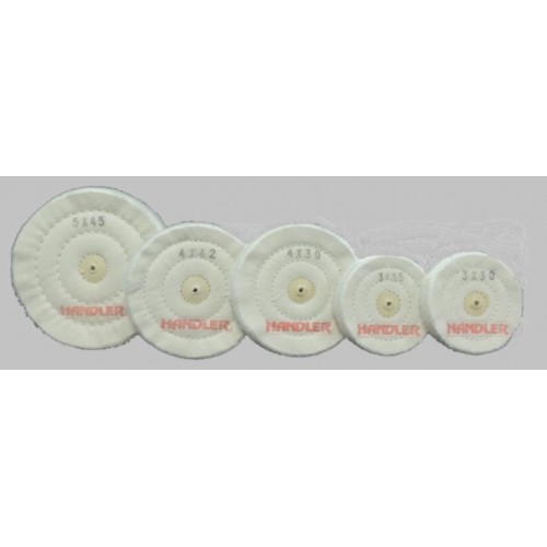 Cotton Buffs for Handler Red Wing Lathe - 6 pieces