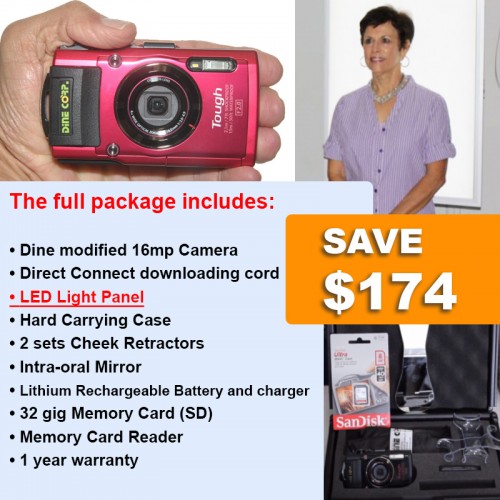 PROMO Bundle - Lester Dine Camera & LED Light Panel Bundle With Free Shipping AND 2 Sets Free Cheek Retractors ($40 Value)