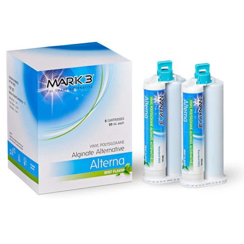 MARK3 Alterna VPS Alginate Alternative Fast Set Mint Flavor 8 x 50mL Cartridges