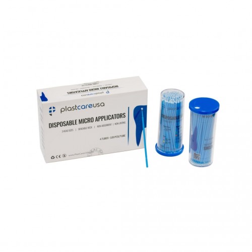 PlastCare USA Micro Applicator Brushes Regular Blue