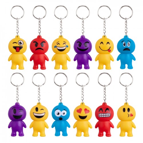 2 1/2" Emoticon Keychain Assortment