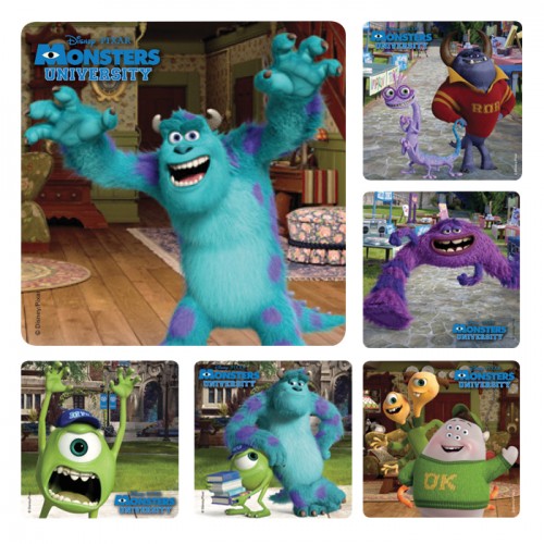 Disney Monsters University Movie Stickers - 100/roll