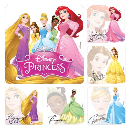 Disney Princess Autograph Stickers - 100/roll