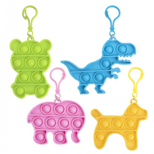 Popper Toy Keychain Assortment - 24 per pack