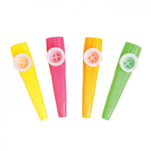 4" Assorted Neon Kazoos - 36/pk