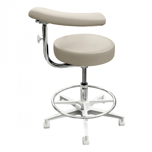 2000 Series Dental Stool - Assistant, Height Range 20"-26" With Adjustable Body Support