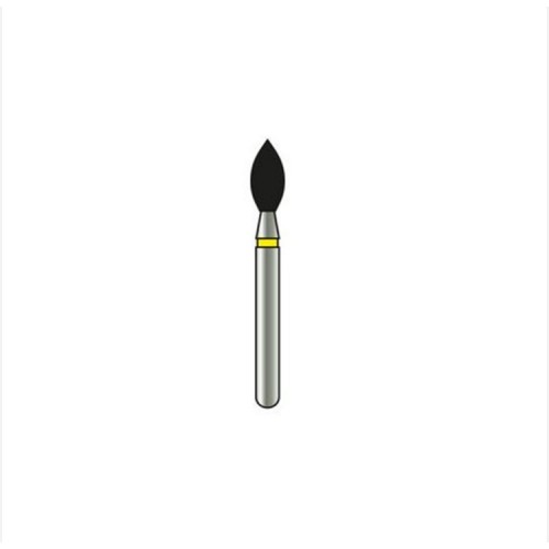 Alpen x1 Single-Use Diamond Burs, FG, Football, # 368, 2.3 mm, Extra Fine, Yellow, 25/Pk, X368EF023