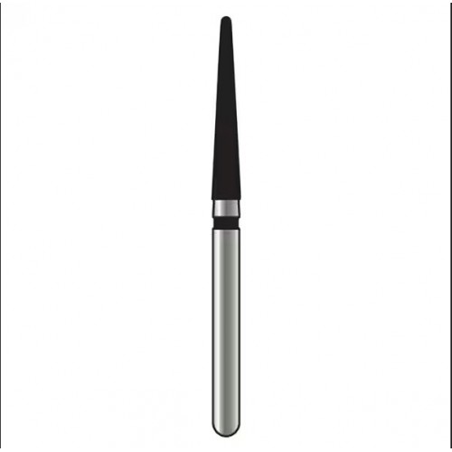 Alpen x1 Single-Use Diamond Burs, FG, Round End Taper, # 856, 2.4 mm, Super Coarse, Black, 25/Pk, X856SC024