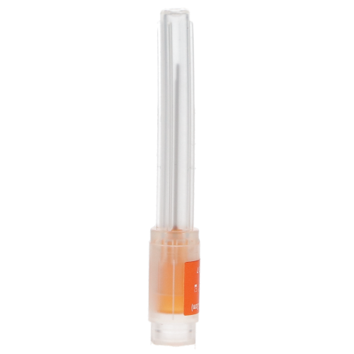 Monoject Endodontic Irrigation Needles, Plastic Hubs, 23 Ga x 1.25", Orange, 25/Pk, 471232