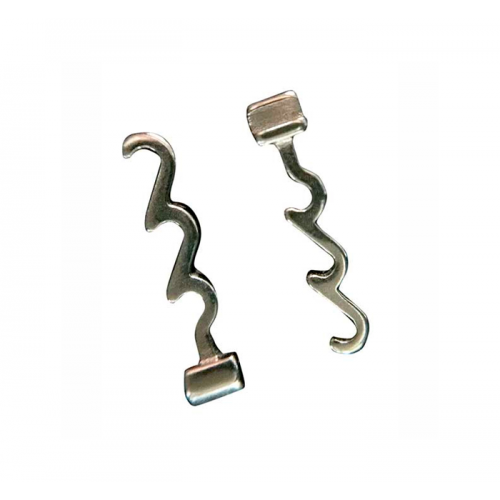 Spiral Crimpable Hooks Right or Left (10 pcs)