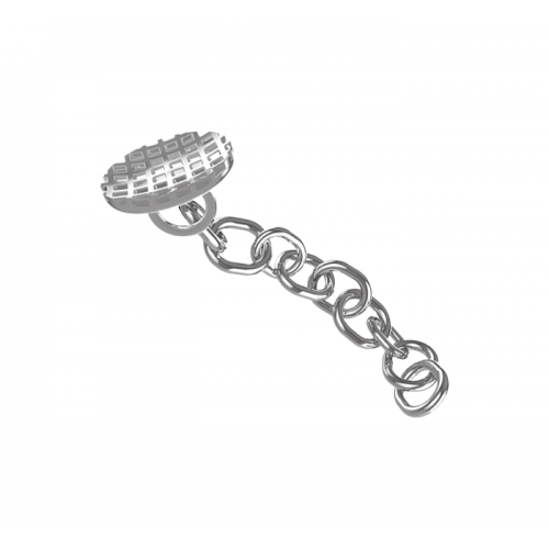 Eruption Appliance S.S. Button with Chain 10 pcs.