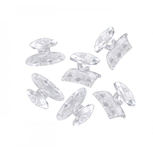 Clear Buttons Bondable 10 pcs